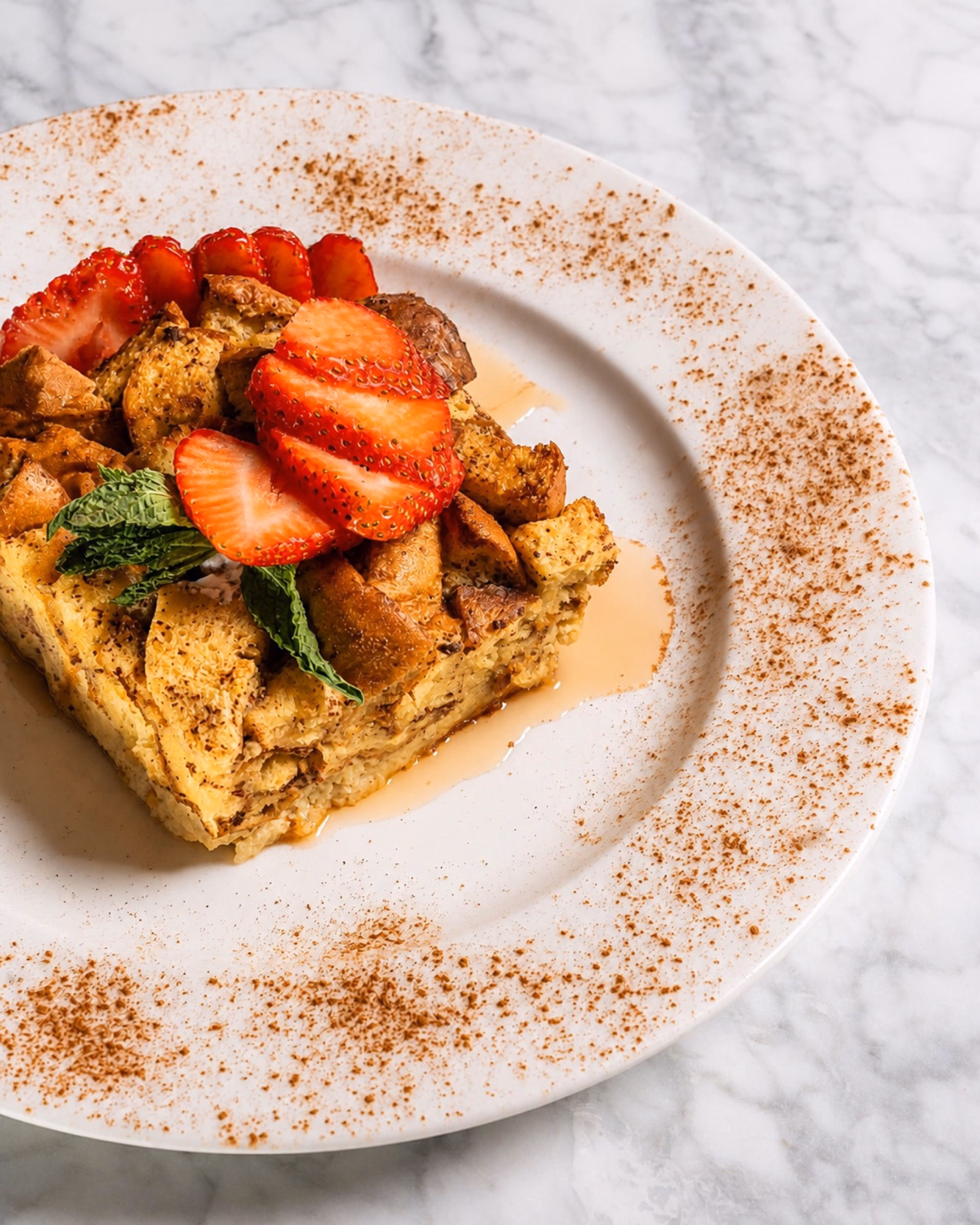 French toast menu photography for Haworth Hotel