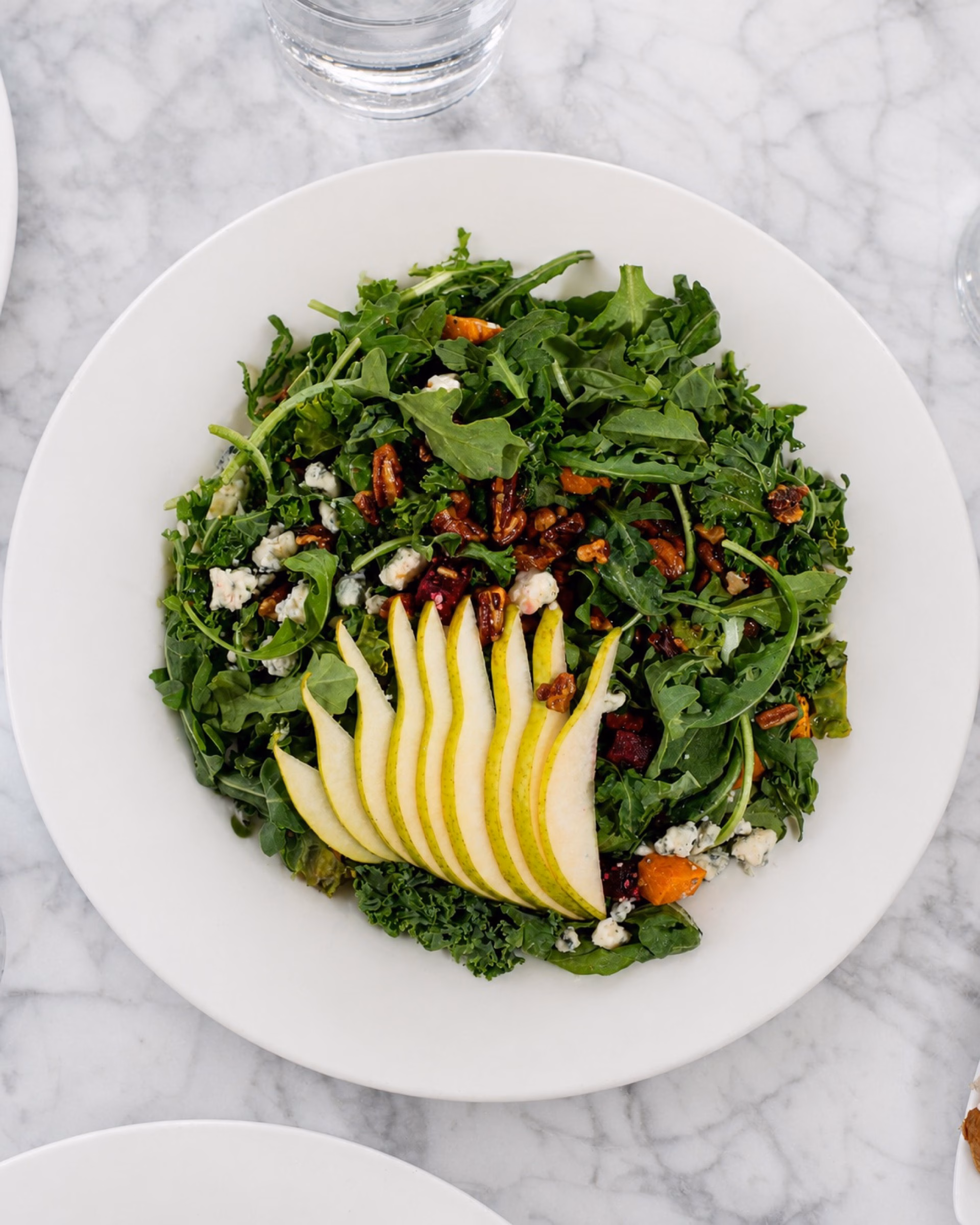 Maple salad restaurant menu photography